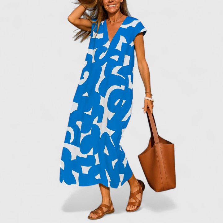 Women's Sophisticated Maxi Dress - Effortless Elegance for Any