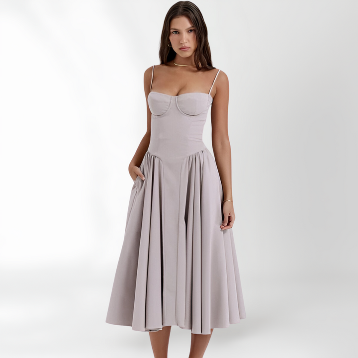 Women's Maren Sleeveless Corset Dress - Elegant & Sophisticated