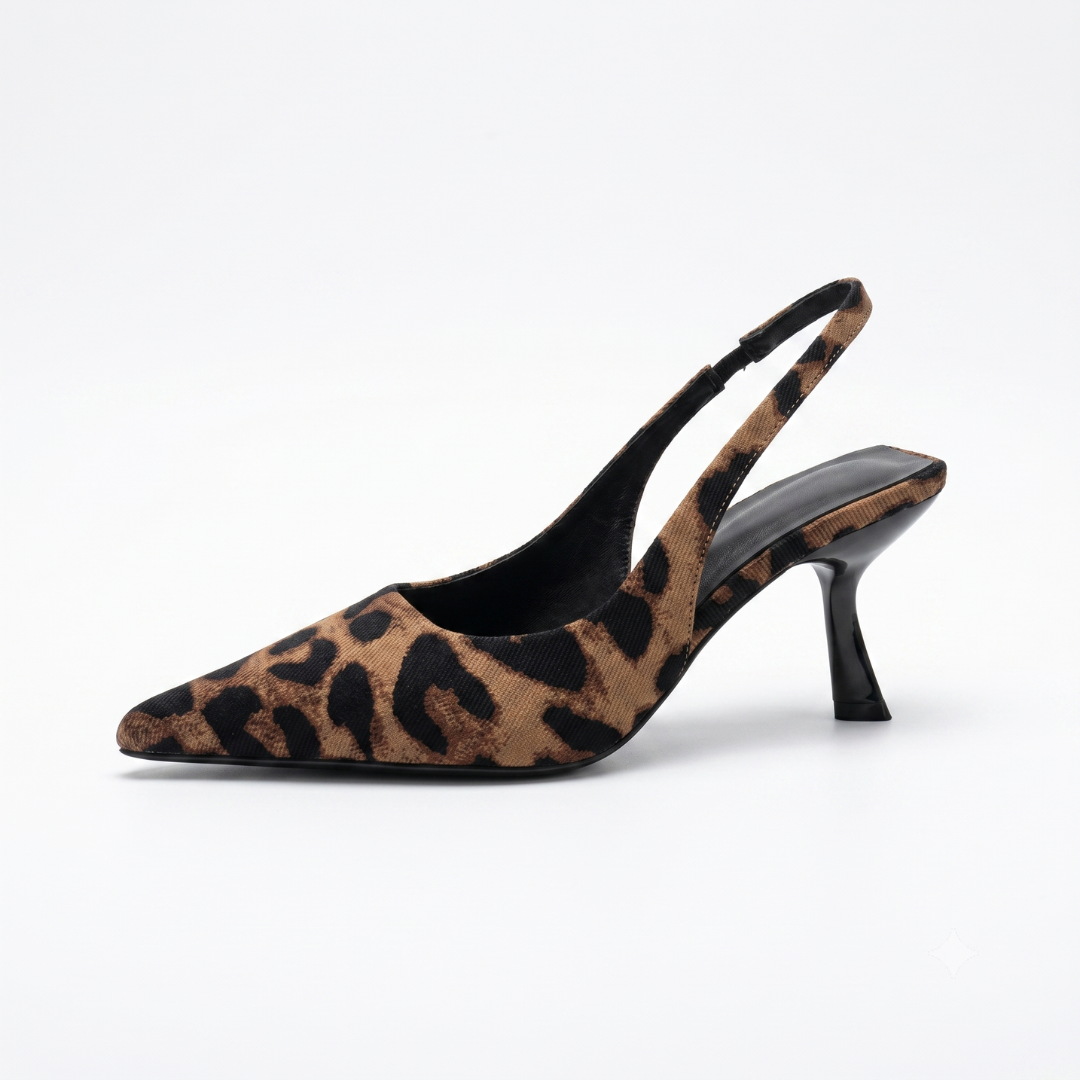 Women's Pointed Toe Slingback Heels - For Office and Evenings