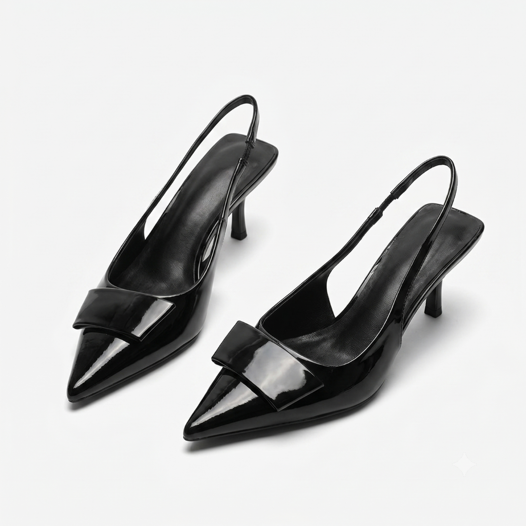 Women's Slingback Kitten Heels - Polished Office & Evening Style