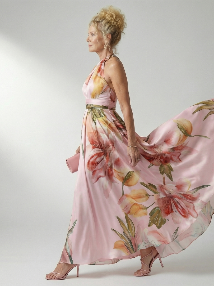 Women's Floral Maxi Dress - Breezy and Comfortable