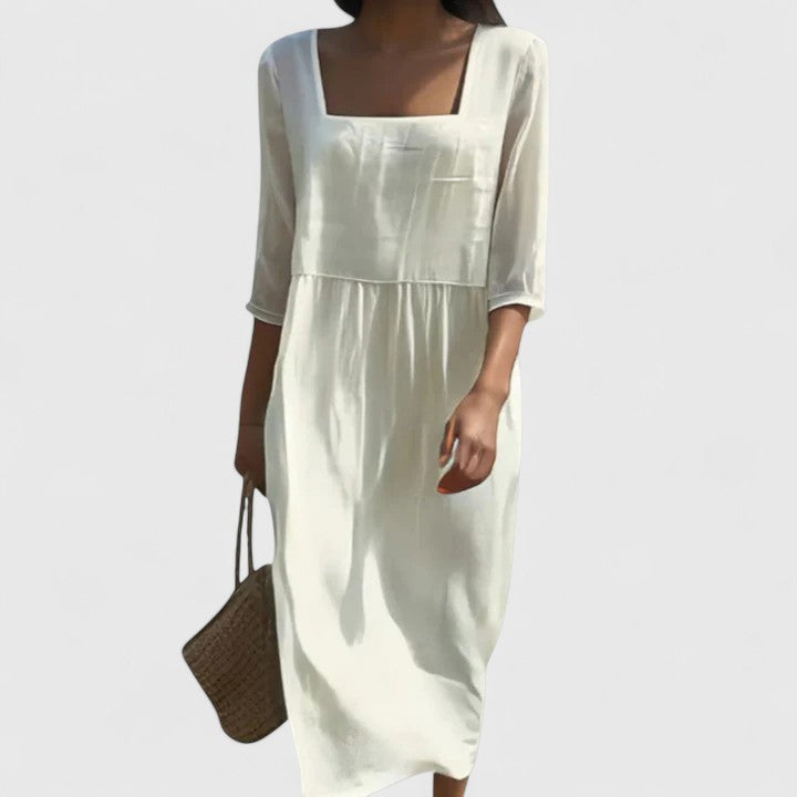 Women's Elegant Dress - Effortless Elegance for Sunny Days