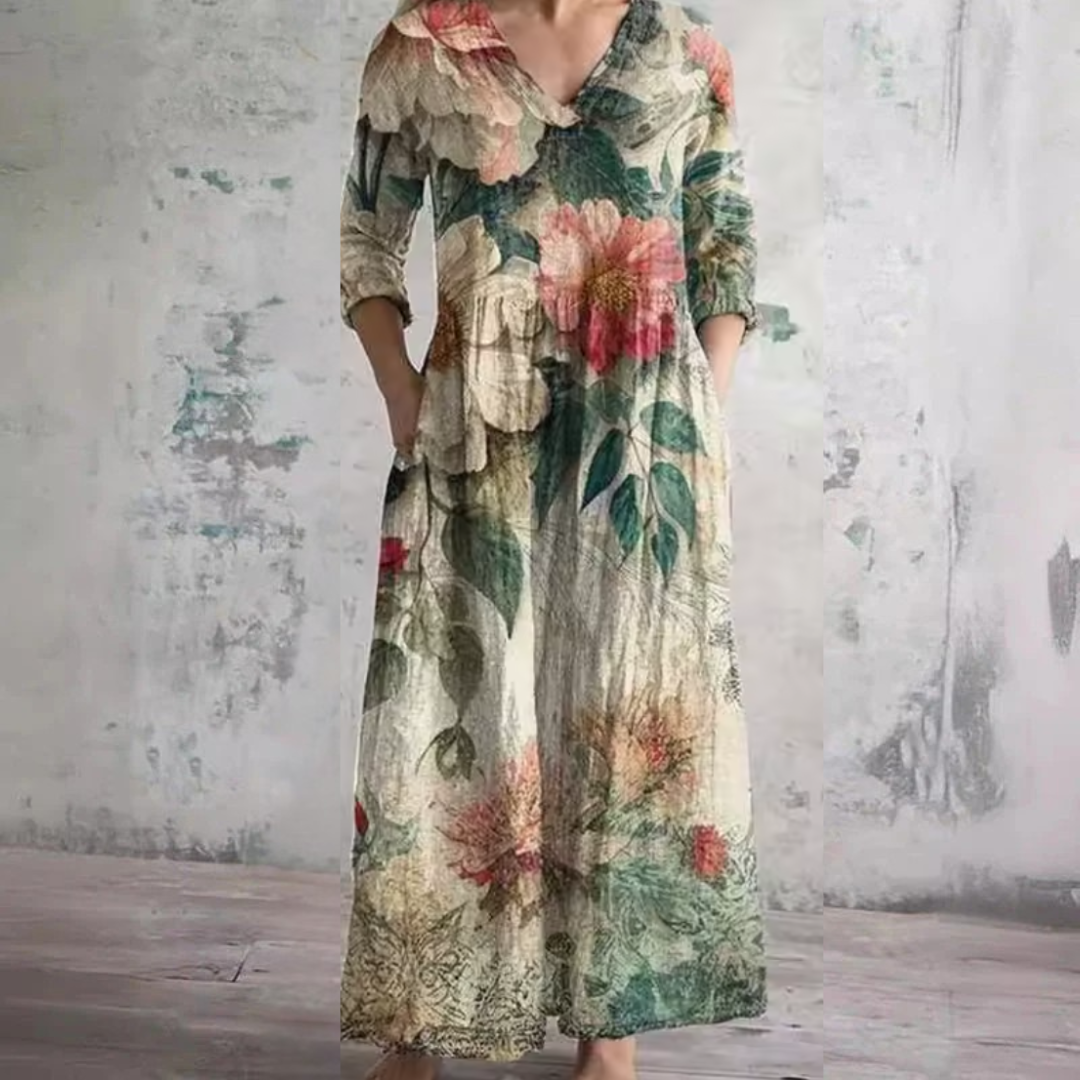 Women's Floral Summer Dress - Lightweight & Flattering Fit