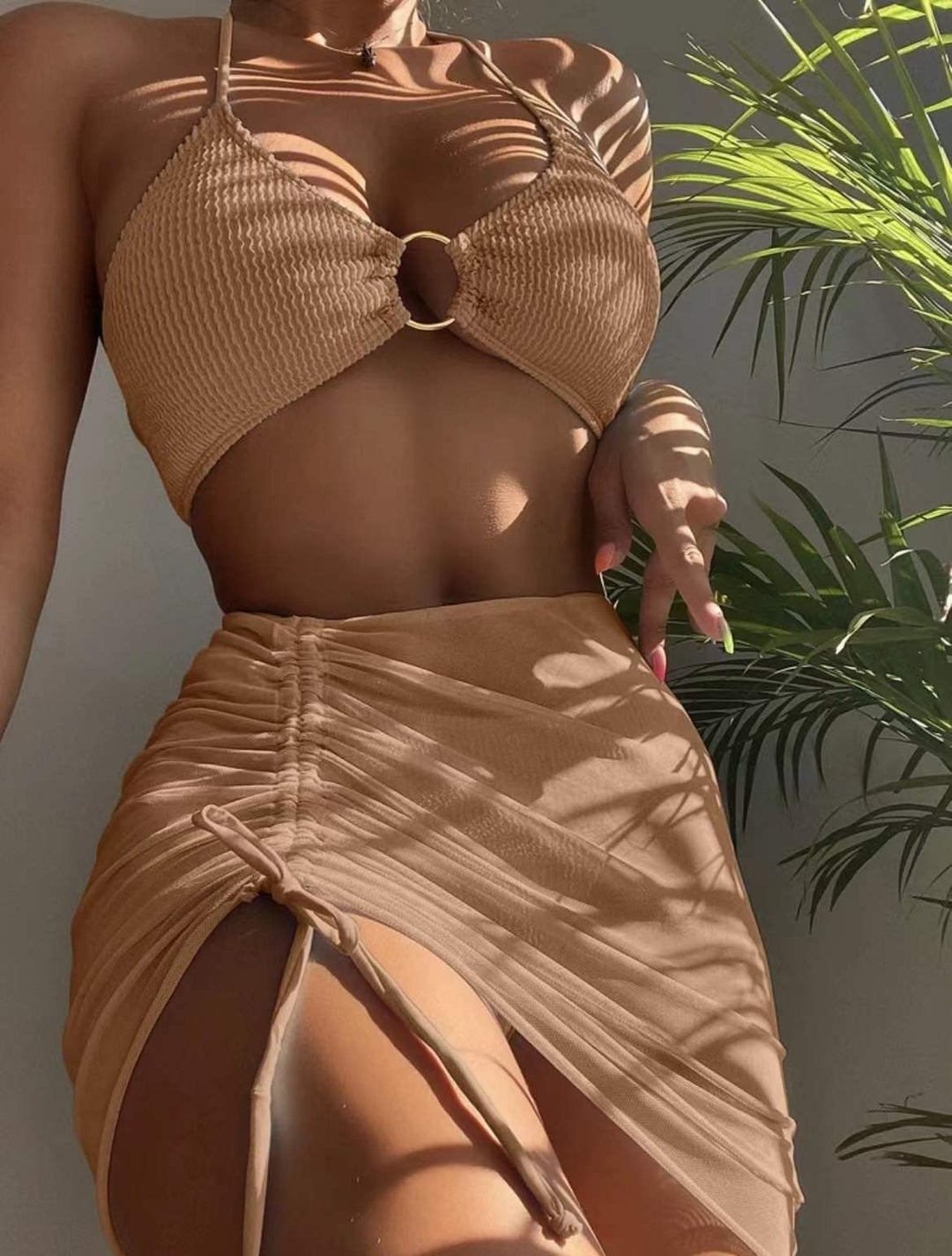 Women's Underwired Bikini Set with Skirt - Effortless Summer Style