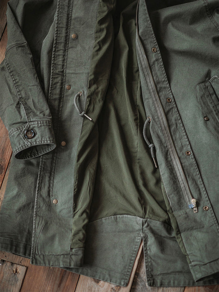 Men's Heavyweight Cotton Fishtail Parka - Vintage Military Inspired