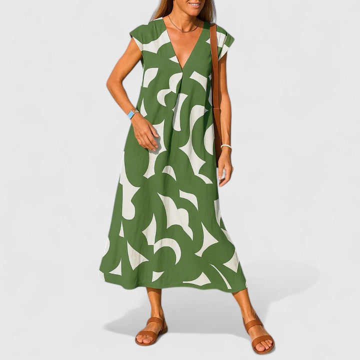 Women's Sophisticated Maxi Dress - Effortless Elegance for Any