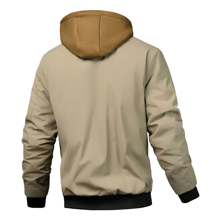Men's Quilted Cotton Bomber Hooded Jacket – Insulated Layering