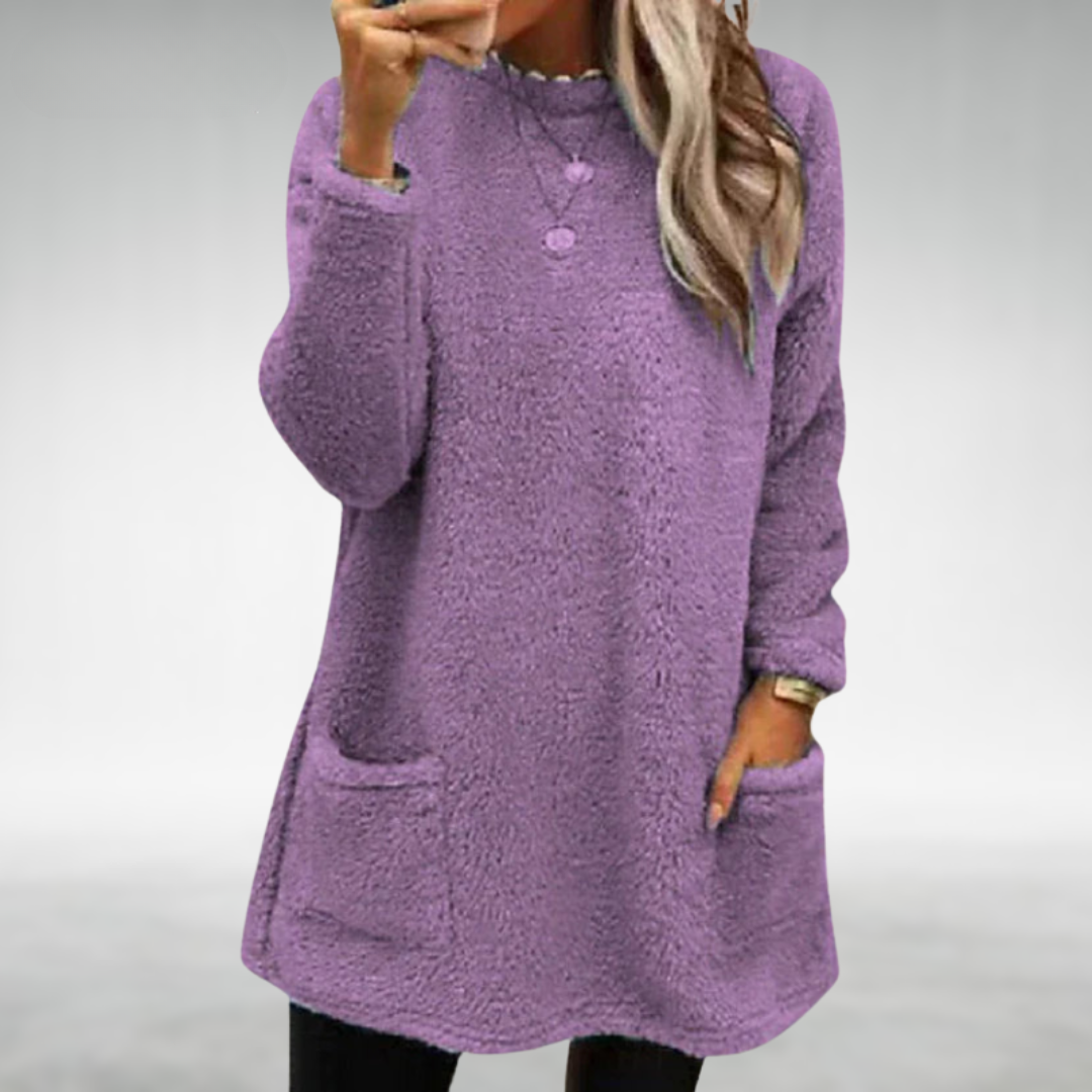 Women's Cozy Relaxed Pullover Tunic - Everyday Warmth and Comfort
