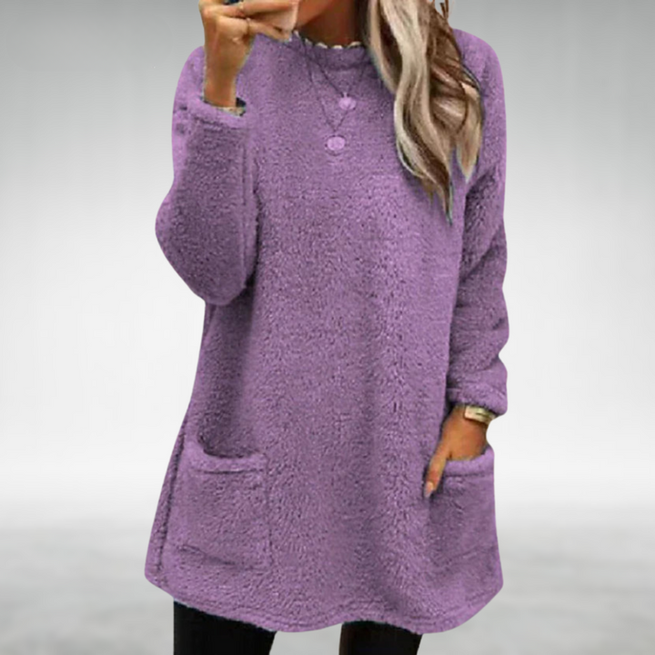 Women's Cozy Relaxed Pullover Tunic - Everyday Warmth and Comfort
