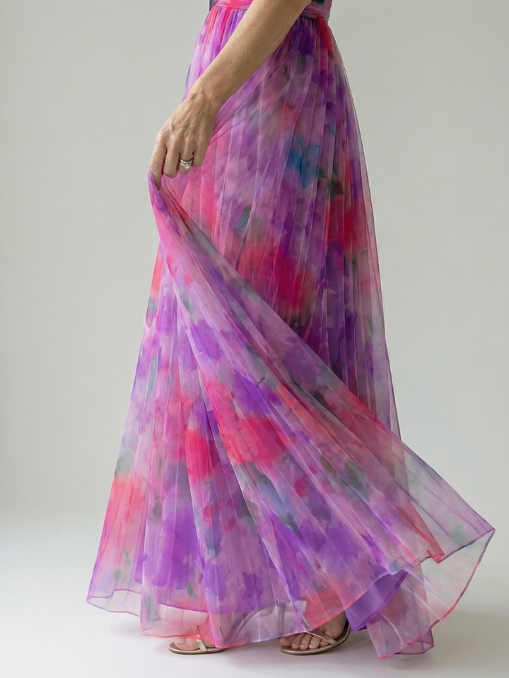 Women's Soft Wrap Maxi Dress – Flowing Silhouette for Warm Days