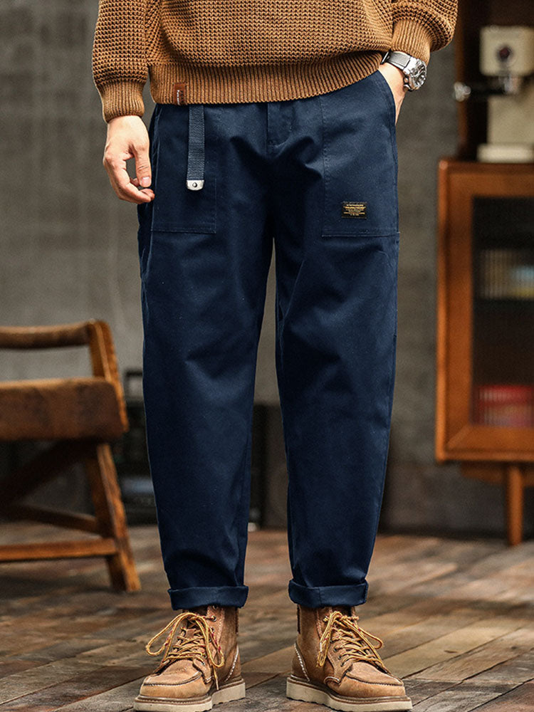 Men's Vintage-Inspired Cargo Pants - Everyday Utility