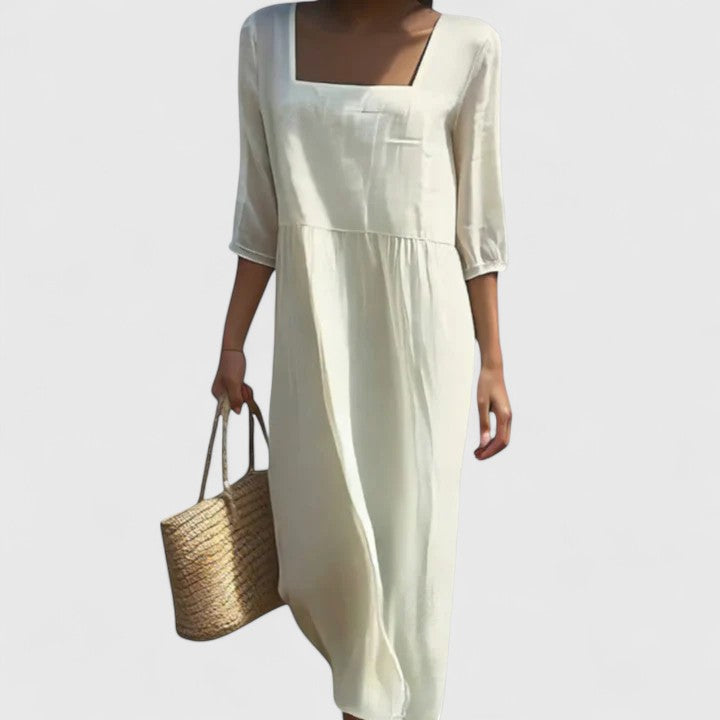 Women's Elegant Dress - Effortless Elegance for Sunny Days