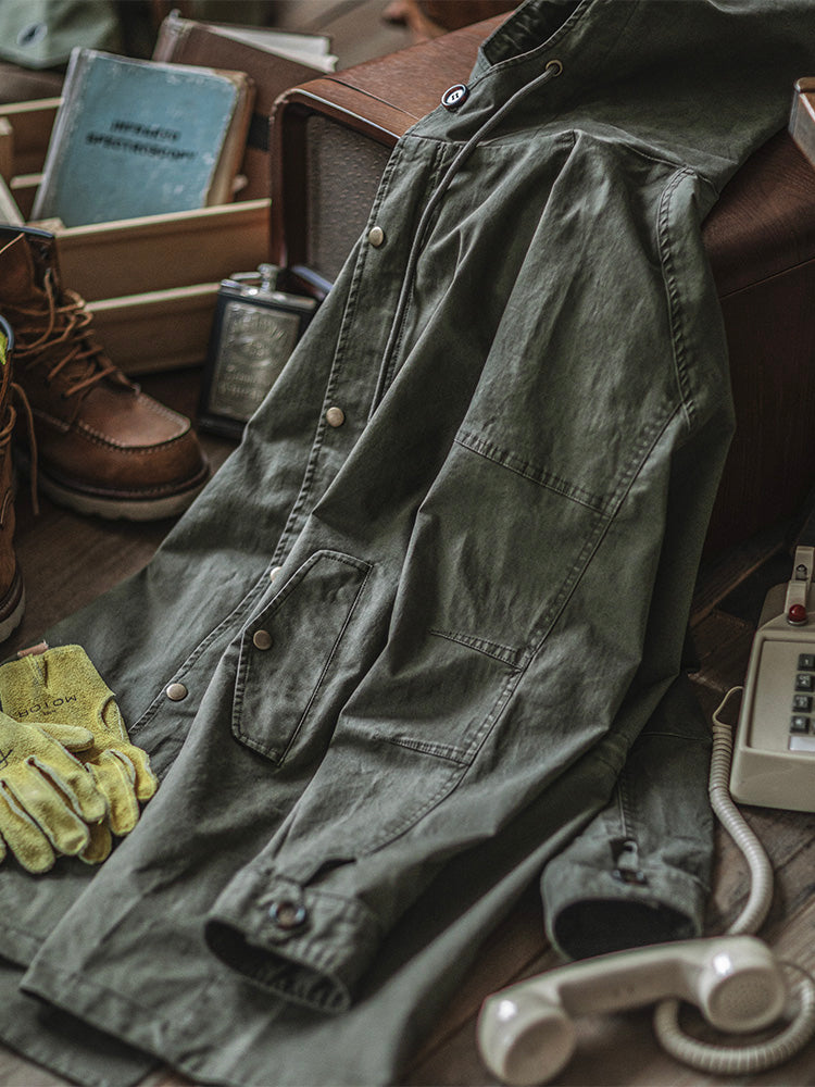 Men's Heavyweight Cotton Fishtail Parka - Vintage Military Inspired
