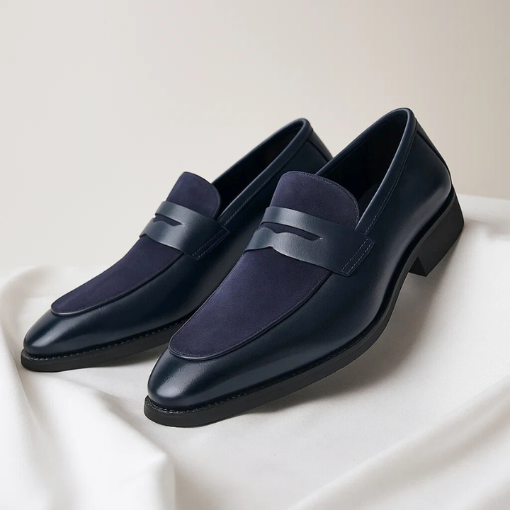 Men's Leather Penny Loafers – Italian Slip-On Shoes