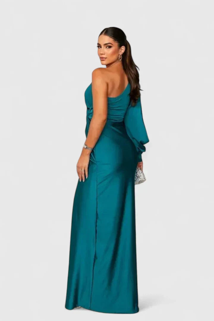 Women's One-Shoulder Maxi Dress – Effortless Elegance for Events