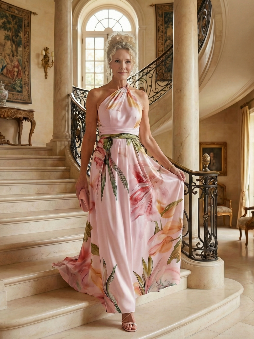 Women's Floral Maxi Dress - Breezy and Comfortable