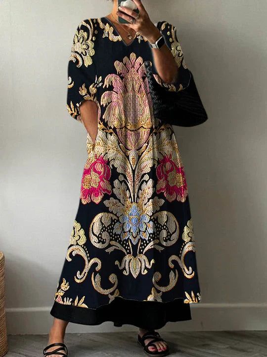 Women's Floral Print Dress - Effortless Summer Style