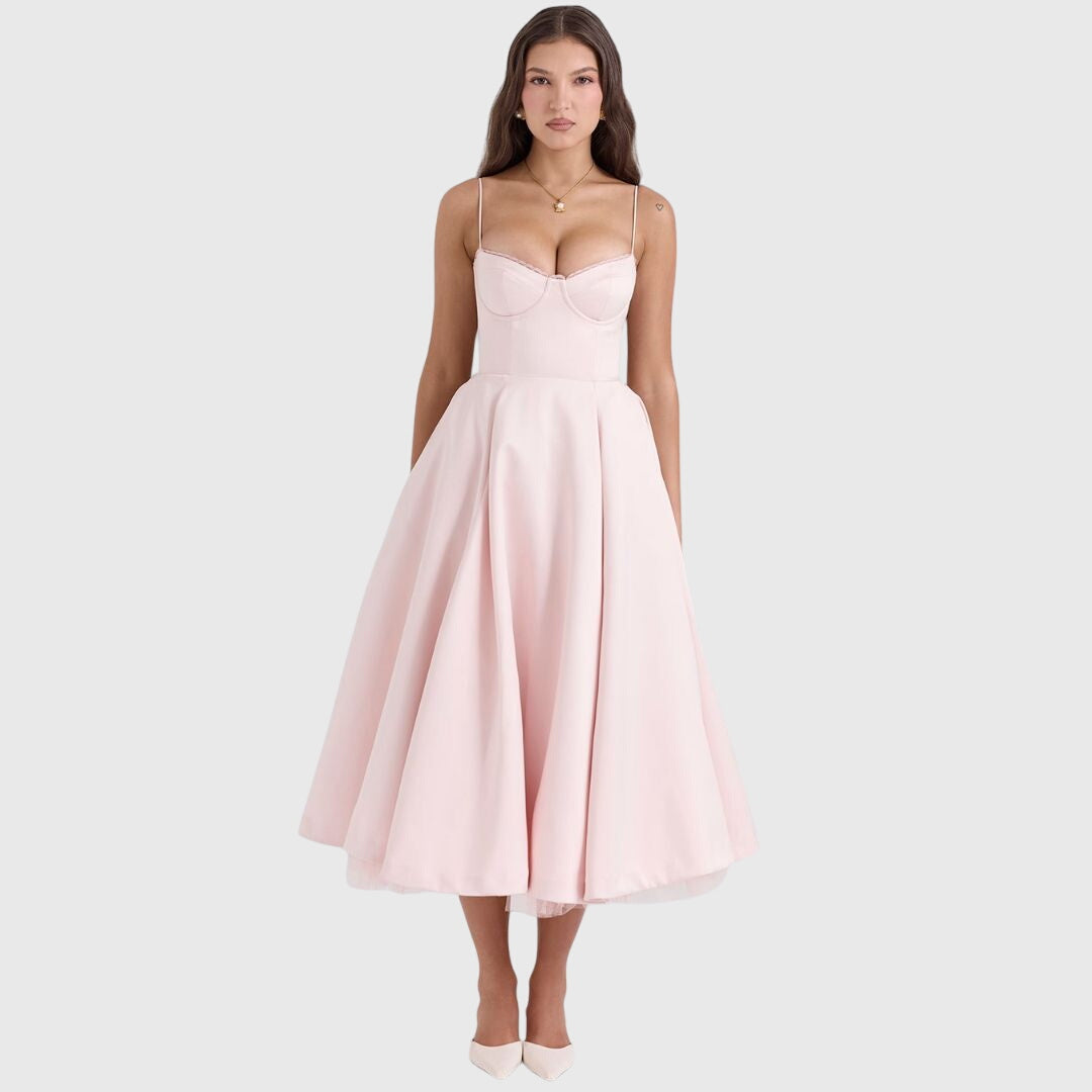Women's Maxi Dress with Pockets - Elegant for Special Occasions