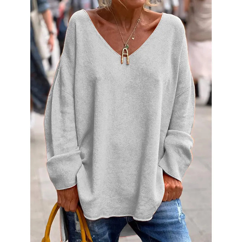 Women's Casual Chic V-Neck Blouse - Everyday Essential