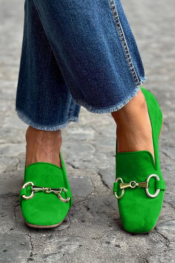 Women's Fluorescent Loafer with Metal Detail - Bold Everyday Style