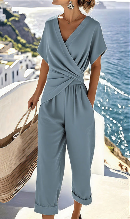 Women's Linen Two-Piece Set - Effortless Summer Style