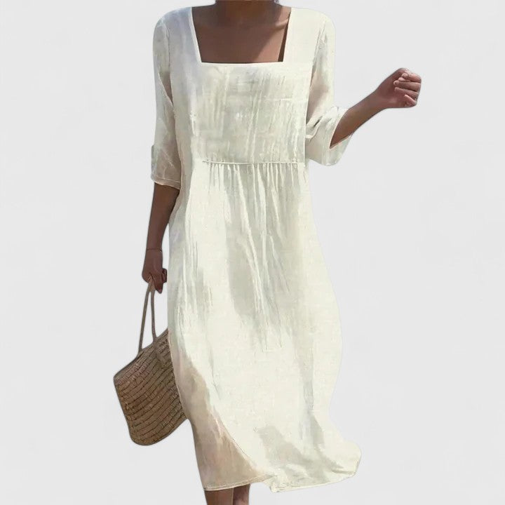 Women's Elegant Dress - Effortless Elegance for Sunny Days