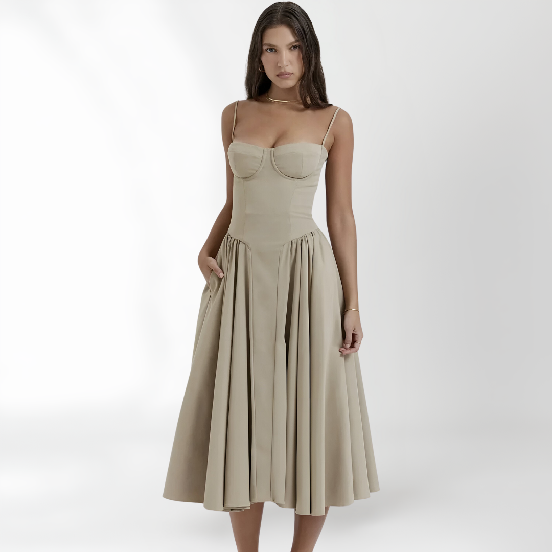 Women's Maren Sleeveless Corset Dress - Elegant & Sophisticated