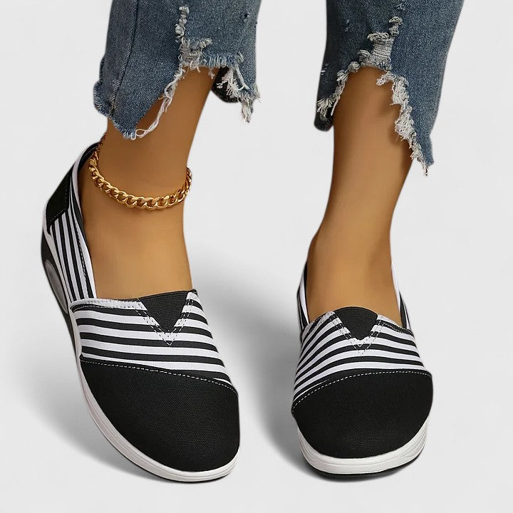 Women's Colette Striped Slip-On Sneakers - Everyday Comfort