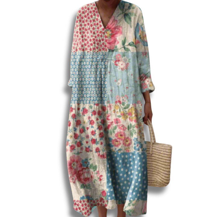 Women's Geometric Casual Dress - Effortless Summer Comfort