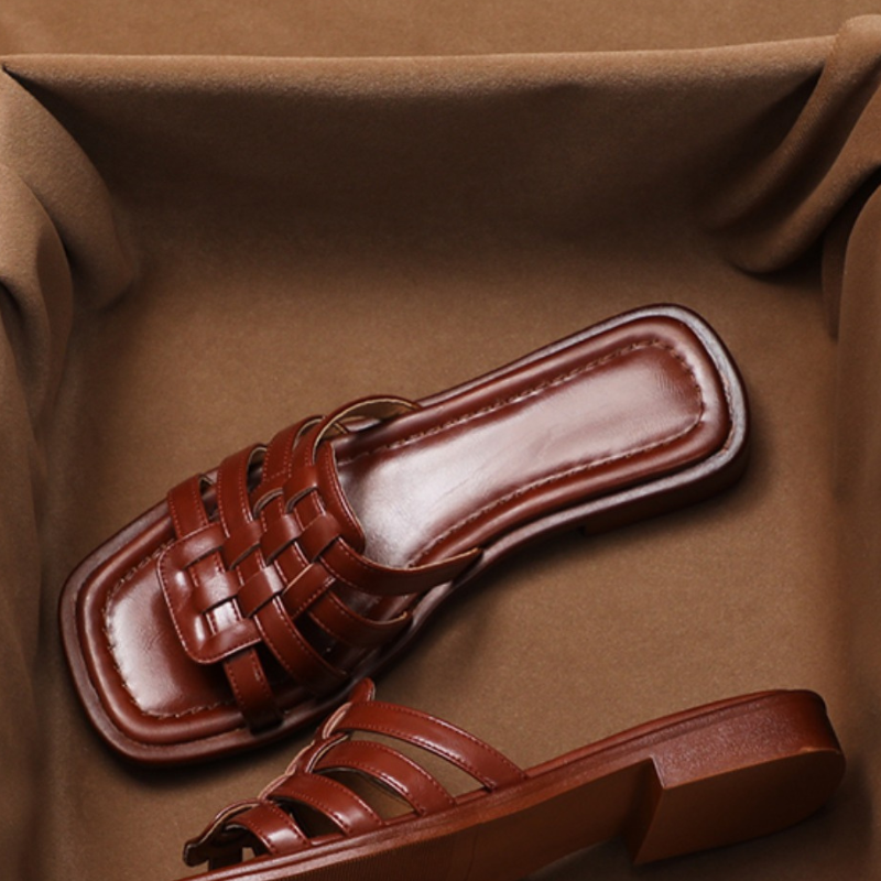 Women's Calabria Woven Leather Slippers - Everyday Elegance