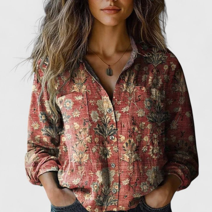 Women's Floral Sophisticated Blouse - Effortless Elegance for Every