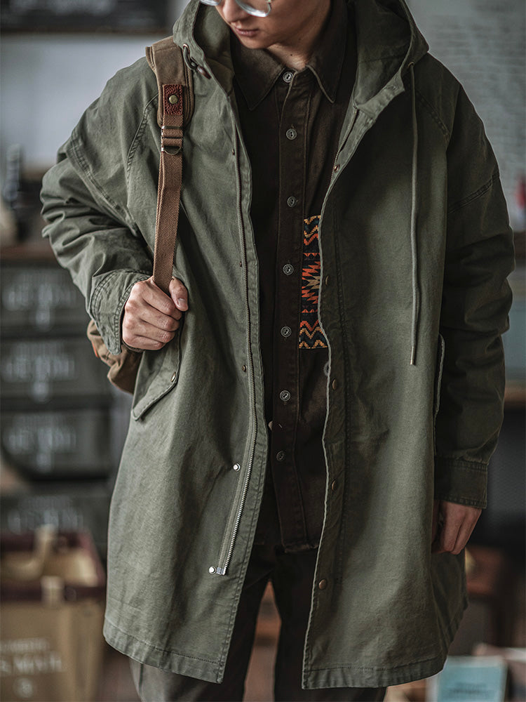 Men's Heavyweight Cotton Fishtail Parka - Vintage Military Inspired