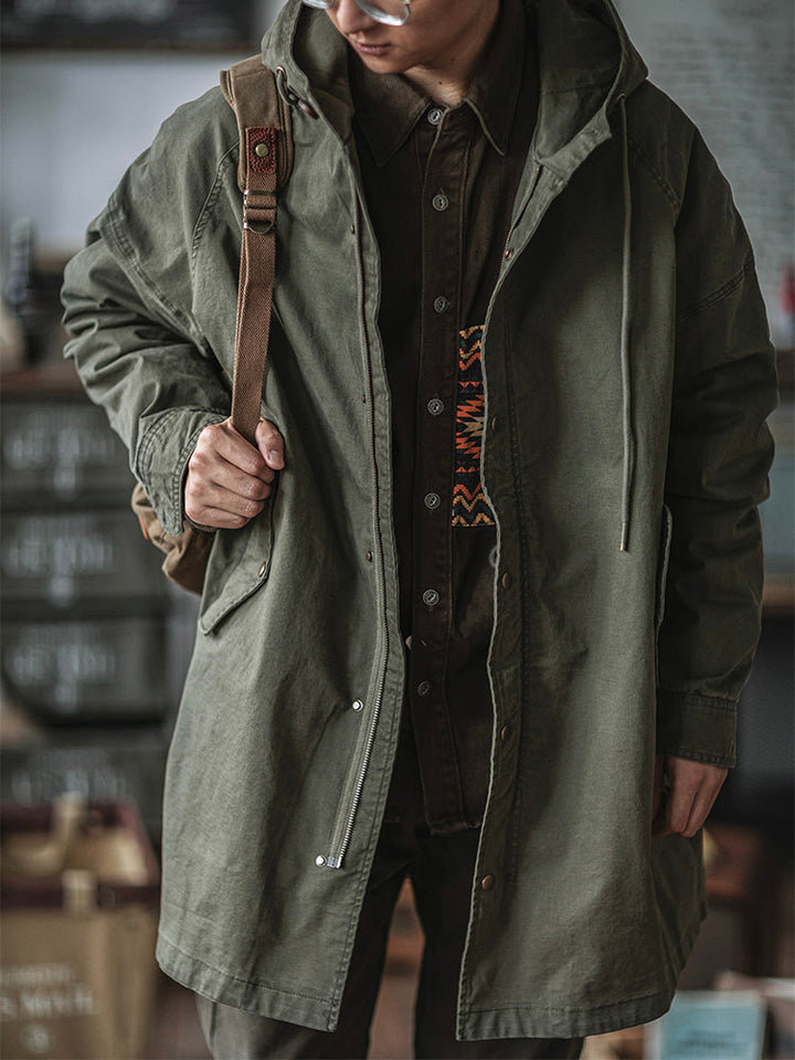 Men's Heavyweight Cotton Fishtail Parka - Vintage Military Inspired