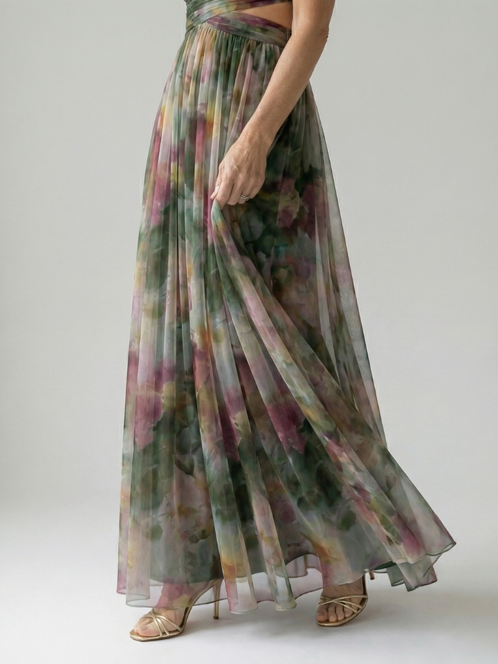 Women's Soft Wrap Maxi Dress – Flowing Silhouette for Warm Days