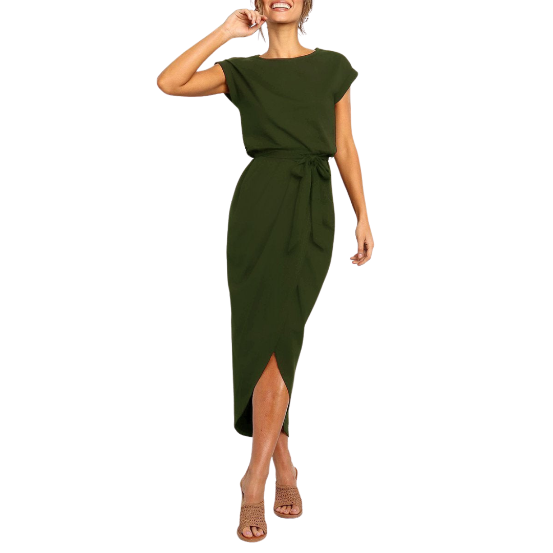 Women's Casual Midi Dress - Effortless Style for Any Occasion