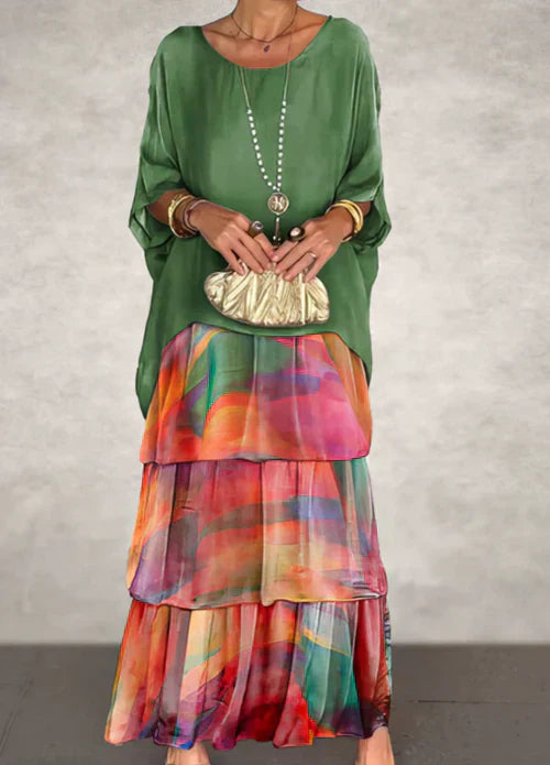 Women's Laura Flowing Long Maxi Dress - Elegant & Artful