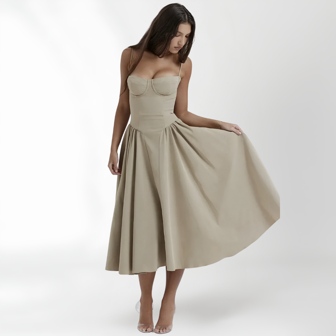 Women's Maren Sleeveless Corset Dress - Elegant & Sophisticated