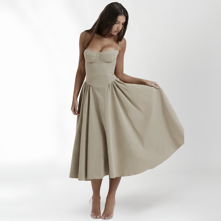 Women's Maren Sleeveless Corset Dress - Elegant & Sophisticated