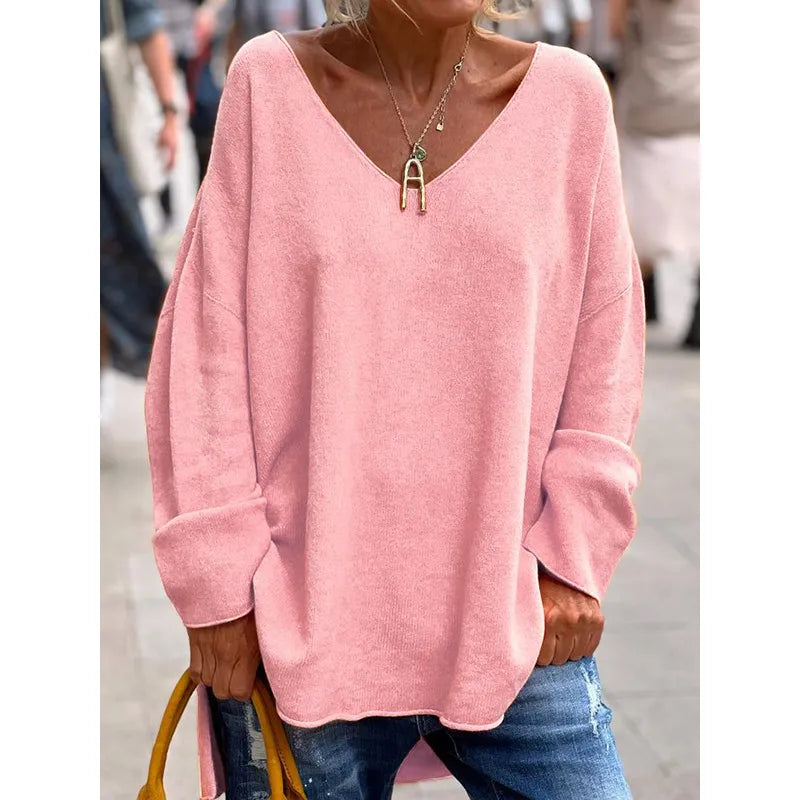 Women's Casual Chic V-Neck Blouse - Everyday Essential