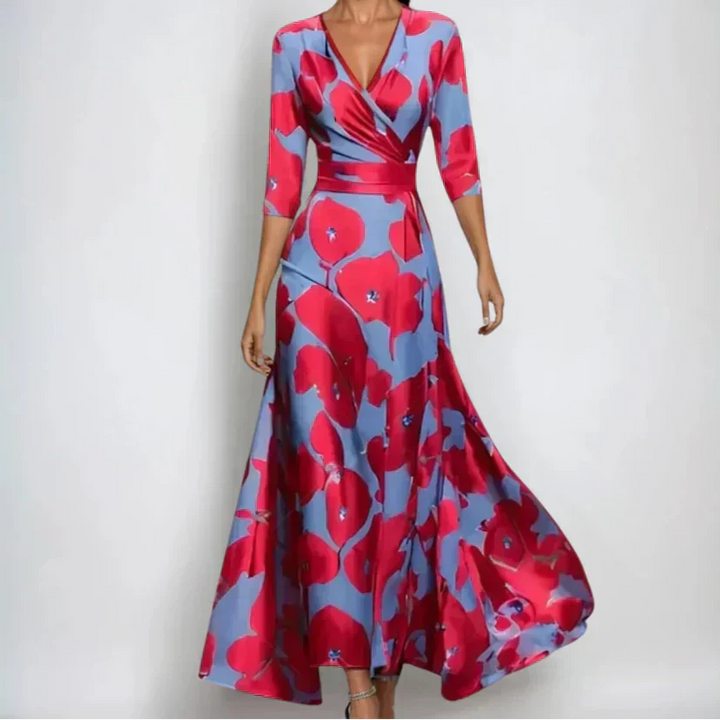 Women's Elegant Wrap Dress - Sophisticated & Versatile