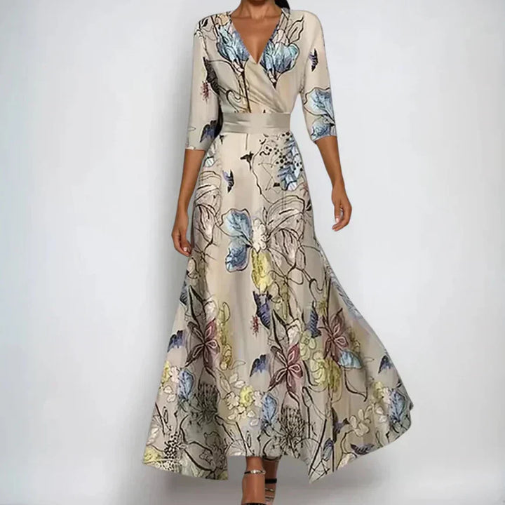 Women's Elegant Wrap Dress - Sophisticated & Versatile