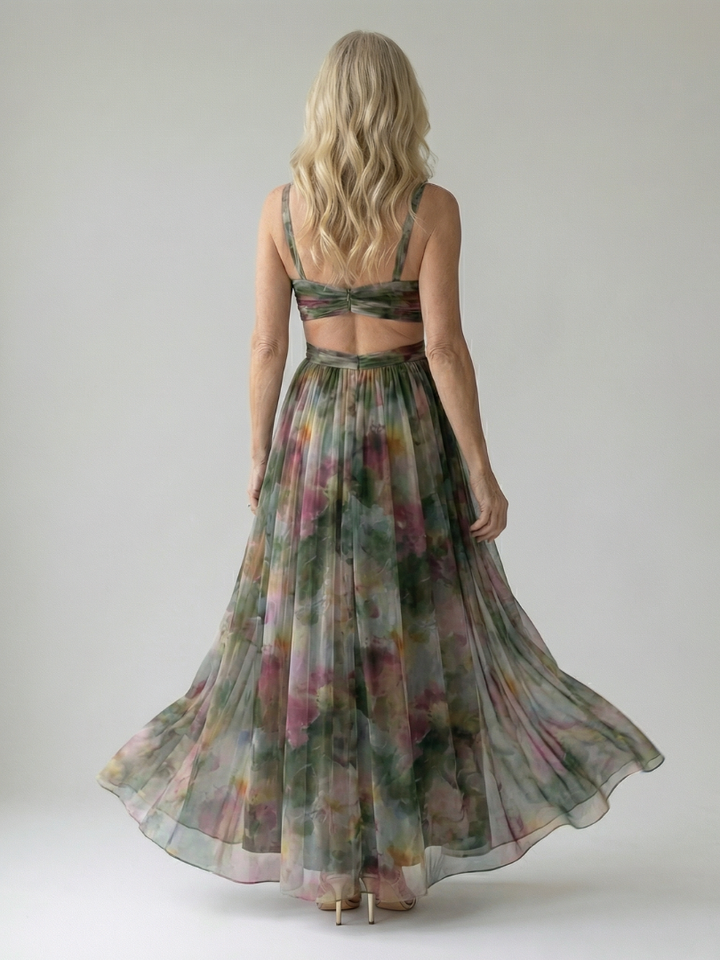 Women's Soft Wrap Maxi Dress – Flowing Silhouette for Warm Days
