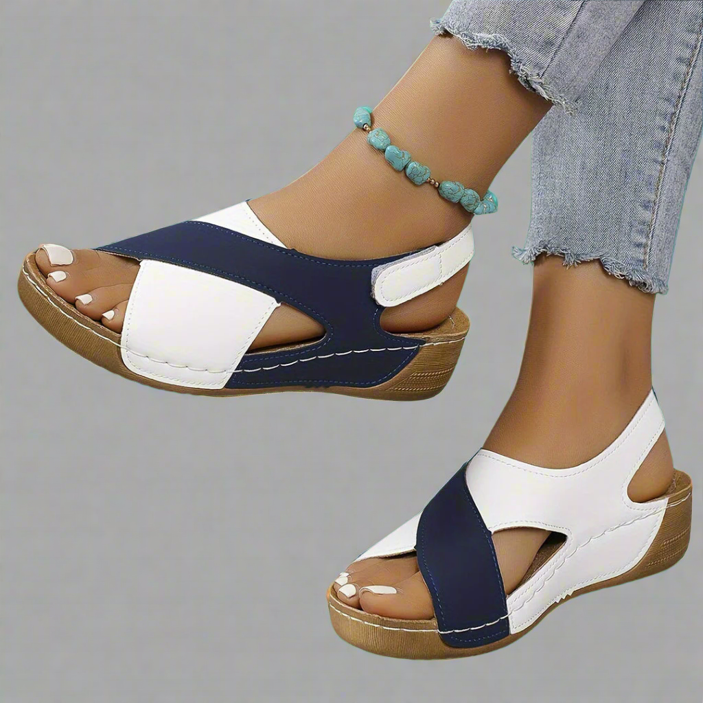 Women's Colorblock Slingback Sandals - Everyday Stylish Comfort