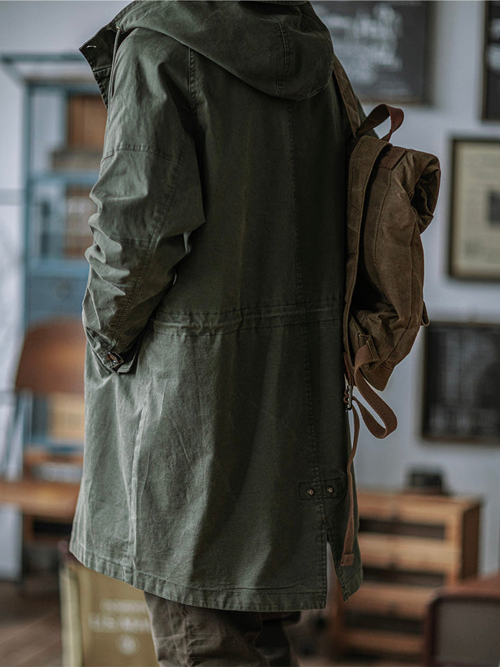 Men's Heavyweight Cotton Fishtail Parka - Vintage Military Inspired