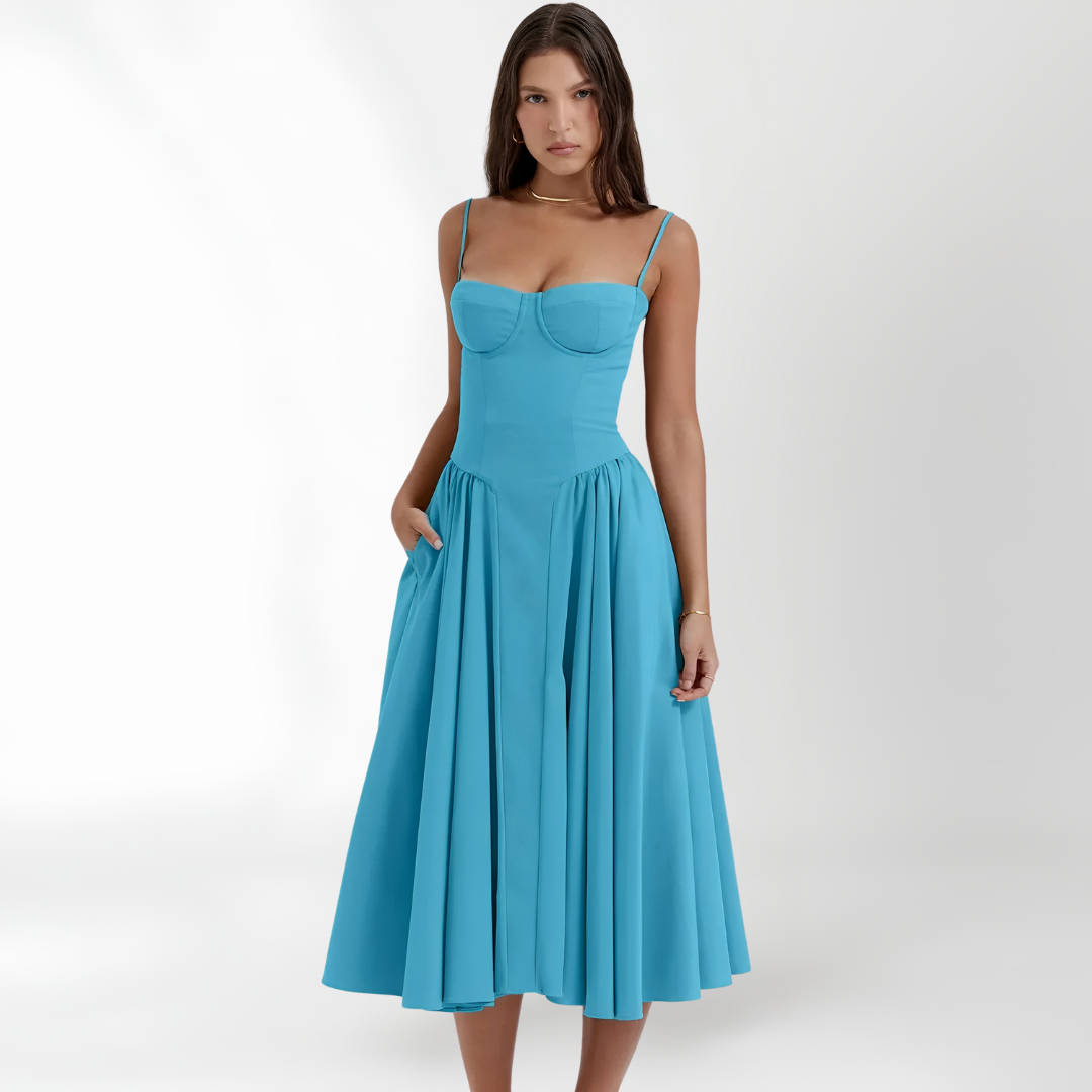 Women's Maren Sleeveless Corset Dress - Elegant & Sophisticated