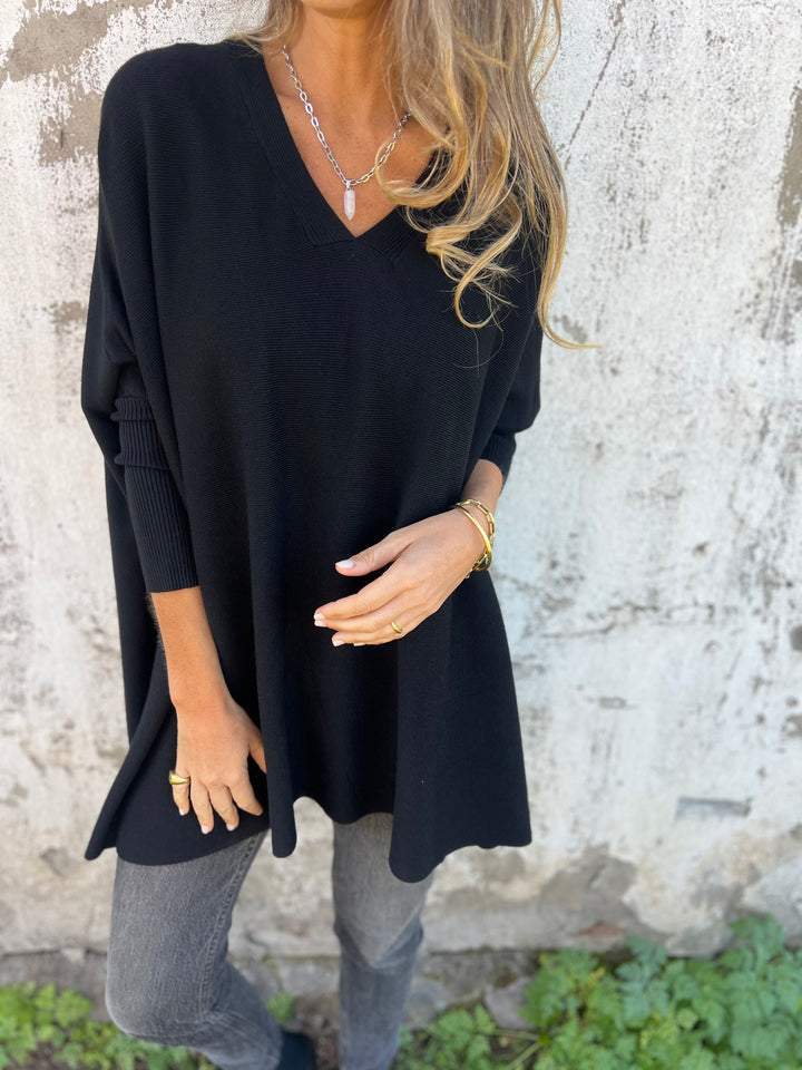 Women's Cashmere V-Neck Sweater - Lightweight & Elegant for Summer