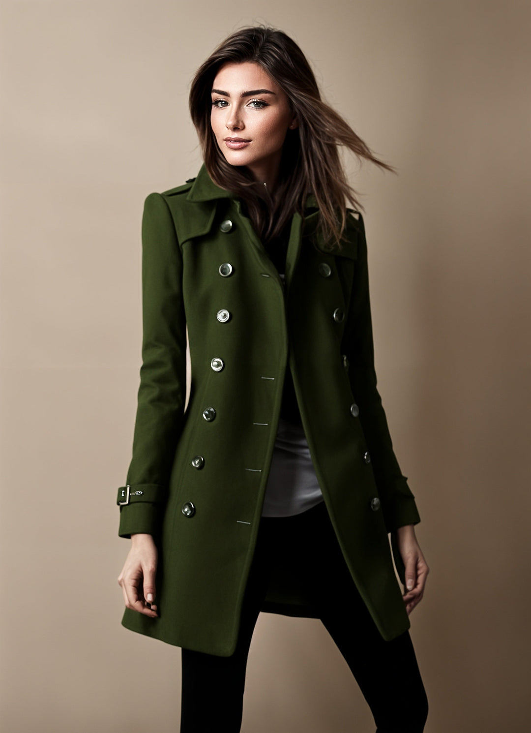 Women's Timeless and Elegant Trench Coat - Polished, Protective Style