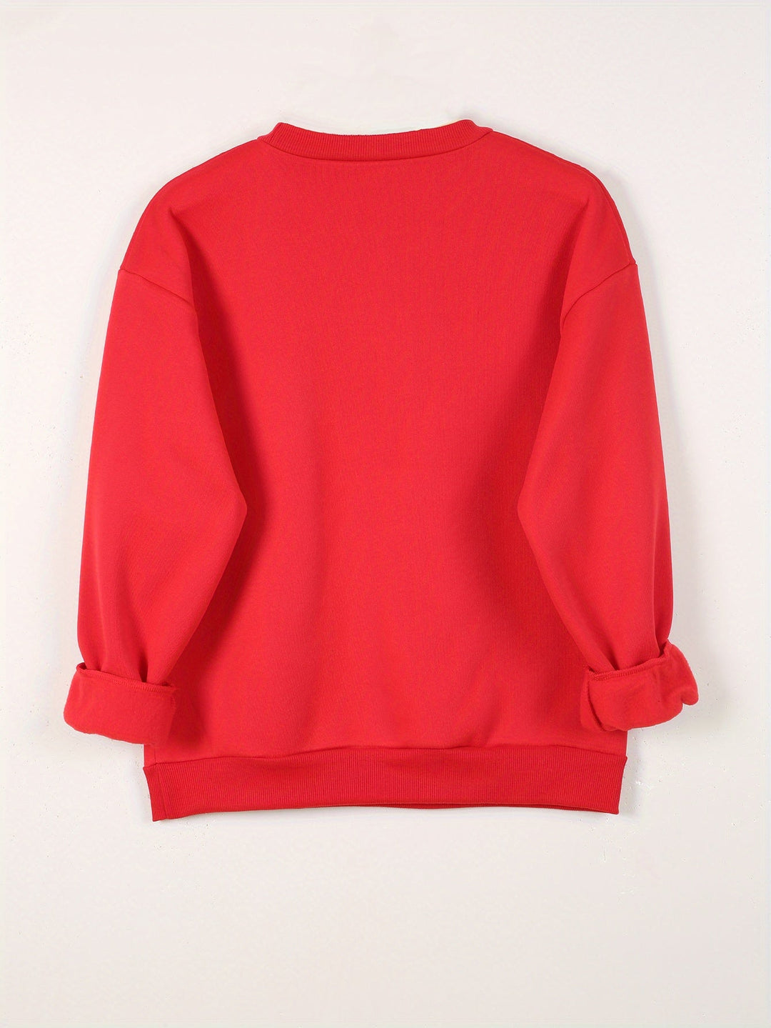 Women's Double Heart Graphic Sweatshirt - Casual & Playful