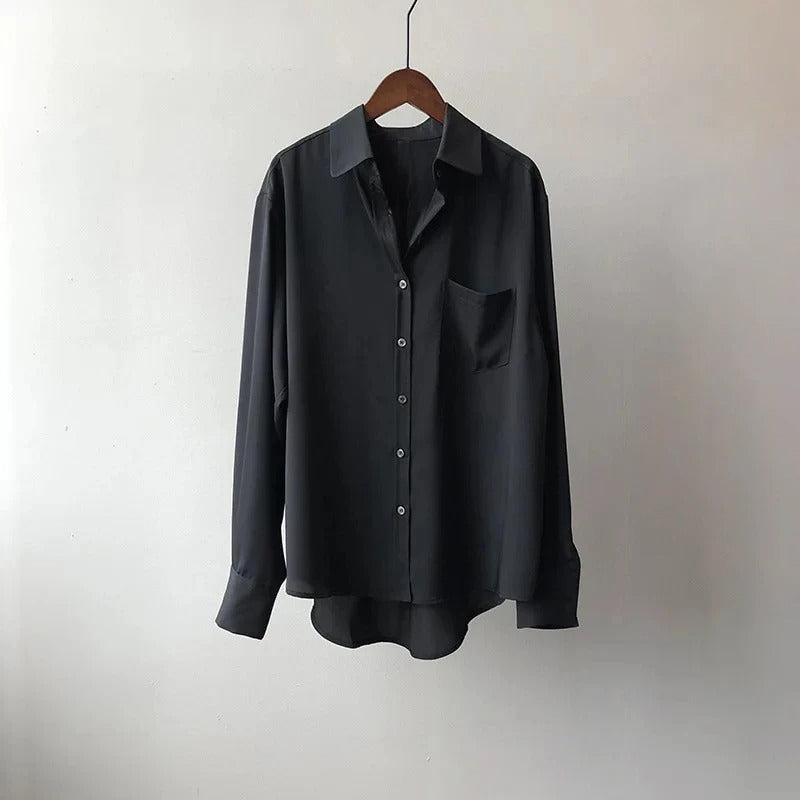 Women's Riley Silk Blouse – Fluid Elegance for Everyday