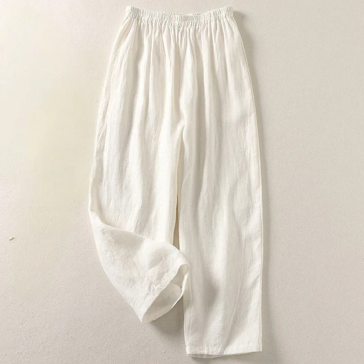 Women's Everyday Comfort Pants - Relaxed Fit with Elastic Waist